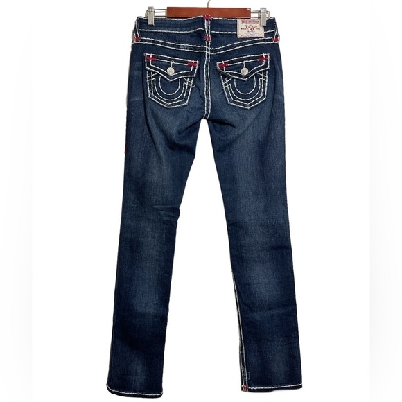 Sz. 28 sz. 6 True Religion Slim Straight Flap Super T Jeans - Picture 9 of 16